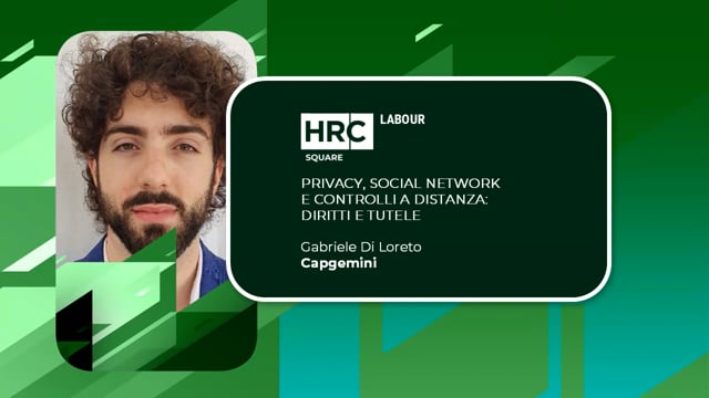 Video thumbnail for Privacy, social network e controlli a distanza - diritti e tutele CAPGEMINI