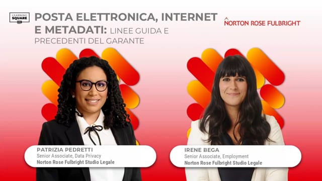 Thumbnail Posta elettronica, internet e metadati: linee guida e precedenti del garante NORTON ROSE FULBRIGHT STUDIO