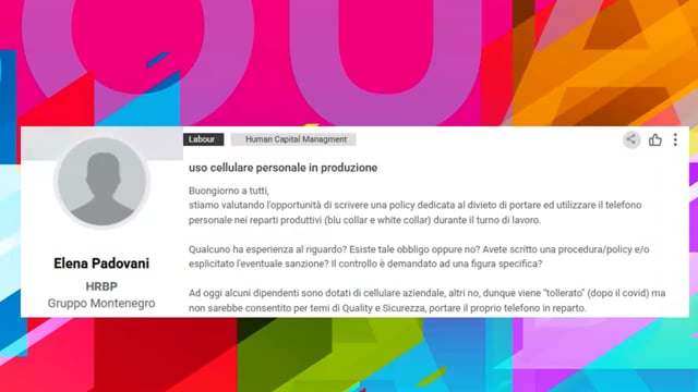 Thumbnail Uso cellulare personale in produzione NORTON ROSE FULBRIGHT STUDIO